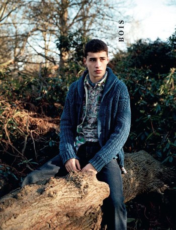 Adrien Sahores by Angelo Pennetta in Bois | Arena Homme+ Summer/Autumn 2010