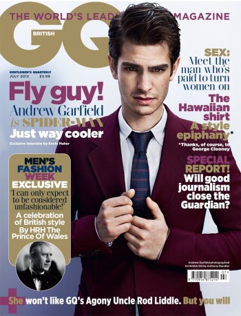 Andrew Garfield Covers July 2012 Issue of British GQ Andrew Garfield Covers July 2012 Issue of British GQ