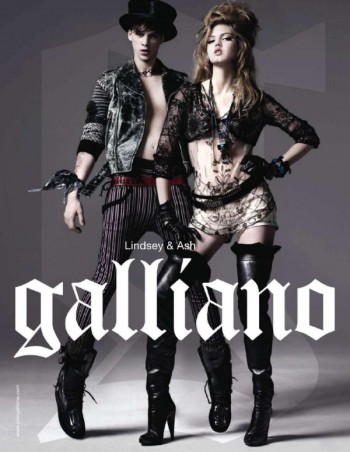 Ash Stymest by Jean-Baptiste Mondino for Galliano Fall 2010 Campaign