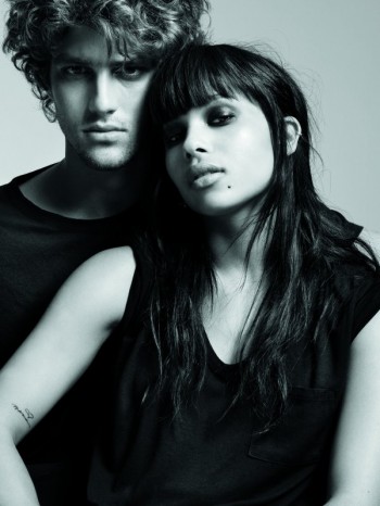 Max Motta & Zoe Kravitz by Daniel Jackson for T by Alexander Wang Fall 2010 Campaign