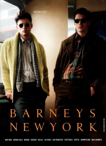 Sean O’Pry, Thibault Oberlin & Ben Hill for Barneys Fall 2010 Campaign