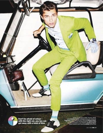 Harvey Haydon Brightens Up Our Day in a Story for British GQ by Tony Kelly
