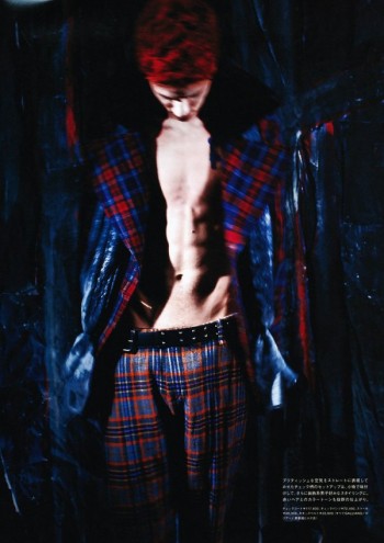 Jamie Conday by Malcolm Pate in Galliano for Dazed & Confused Japan