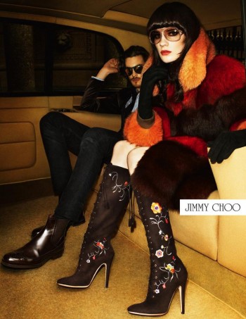 Jonas Kesseler Takes a Backseat for Jimmy Choo Fall/Winter 2012 Campaign