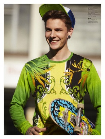 Keno by Stefan Heinrichs in Versace for Hero Magazine Keno by Stefan Heinrichs in Versace for Hero Magazine