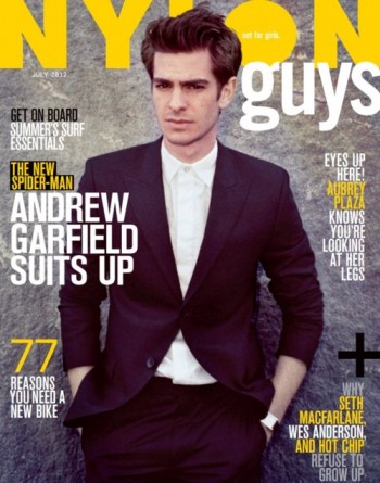 Andrew Garfield Shares a Laugh with Nylon Guys