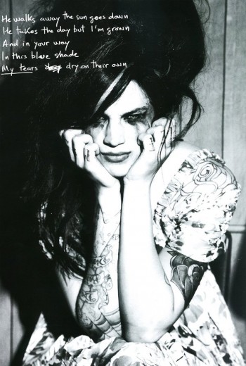 Ash Stymest by Ellen von Unwerth as Amy Winehouse for Candy Magazine