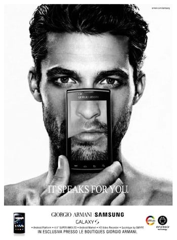 Ben Hill for Giorgio Armani Samsung Galaxy S Campaign
