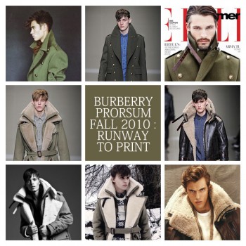 Burberry Prorsum Fall 2010 : Runway to Print