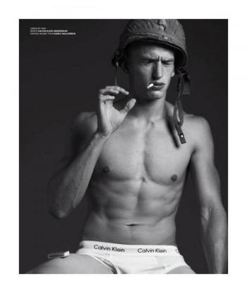 Jarrid Bernier by Hedi Slimane & Collier Schorr in Double Vision for VMAN #20