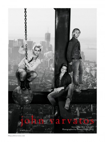 Green Day by Danny Clinch for John Varvatos Spring/Summer 2012 Campaign