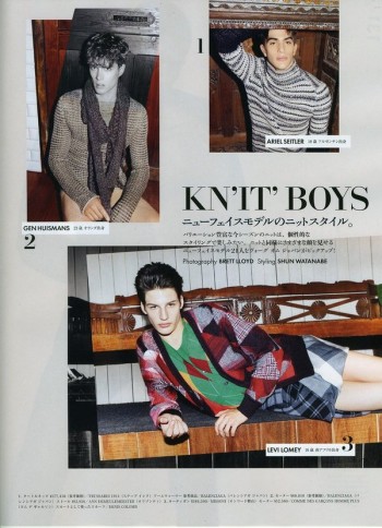 Vogue Hommes Japan | Knit Boys by Brett Lloyd Vogue Hommes Japan | Knit Boys by Brett Lloyd