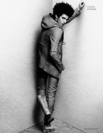 Adrian Cardoso, Dylan Reitz & Luis Borges by Richard Pier Petit for Fashionisto Winter/Spring 2012
