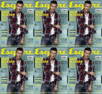 David Beckham is Relaxed for the September 2012 Cover of Esquire UK