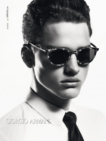 Simon Nessman has a Sharper Image for Giorgio Armani Fall/Winter 2012 Eyewear Campaign Simon Nessman has a Sharper Image for Giorgio Armani Fall/Winter 2012 Eyewear Campaign