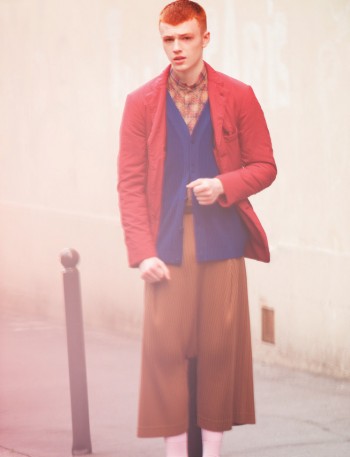 An Issey Miyake-Clad Jake Shortall Graces the Pages of Hunter Magazine An Issey Miyake-Clad Jake Shortall Graces the Pages of Hunter Magazine