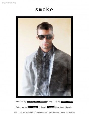 Thomaz de Oliveira in ‘Smoke’ by Ashley Sky Walker for Fashionisto Exclusive