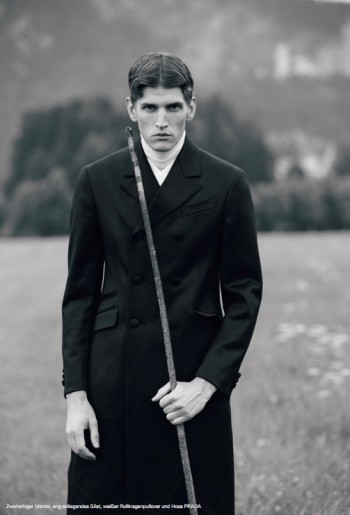 A Lone Andre Feulner Plays the Sophisticated Dandy for Achtung Magazine A Lone Andre Feulner Plays the Sophisticated Dandy for Achtung Magazine