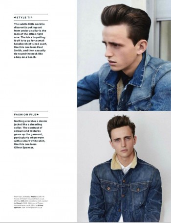 Alex Dunstan Wears Street Denim for British GQ