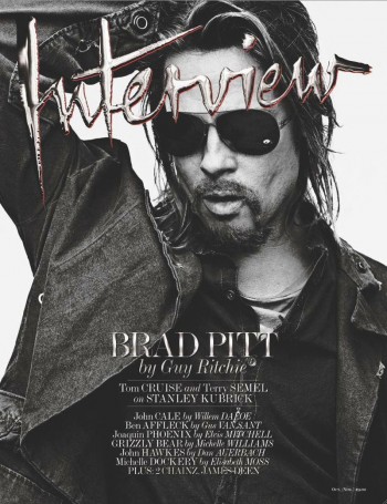 Brad Pitt is Quite the Character for Interview Oct/Nov 2012 Issue