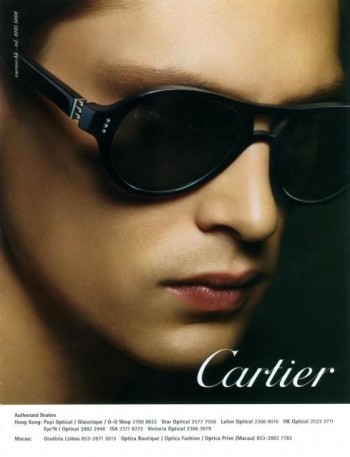 Mathias Lauridsen Dons Eyewear for Cartier 2012 Campaign