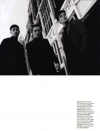 Milo Spijkers, Florian Van Bael & Miles Langford Walk the Walk in Black & White for Numéro Homme #24 Milo Spijkers, Florian Van Bael & Miles Langford Walk the Walk in Black & White for Numéro Homme #24