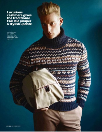 Chris Kightley Dons Ermenegildo Zegna’s Designs for GQ UK