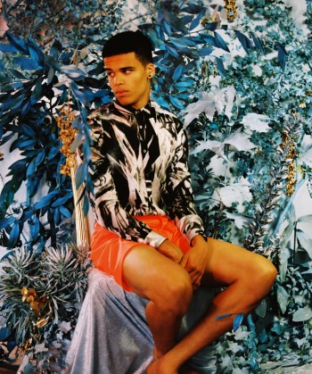 Omari Dixon is in a Print Mood for Hero Magazine