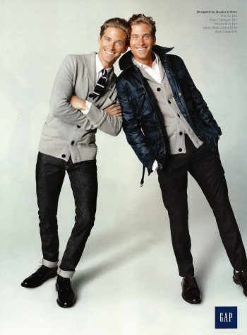 Travis & Brian Davenport are All Smiles for GAP + GQ Fall/Winter 2012 Campaign