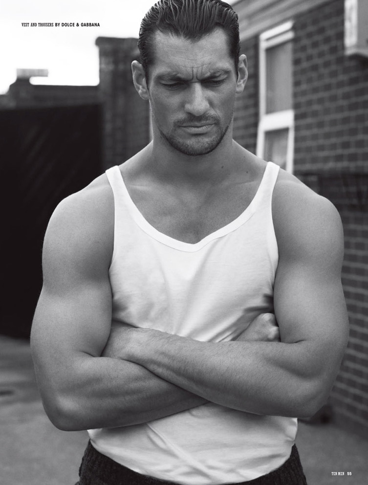 dg ten001 David Gandy Gets Cheeky in Dolce & Gabbana for 10 Mens Cover Story