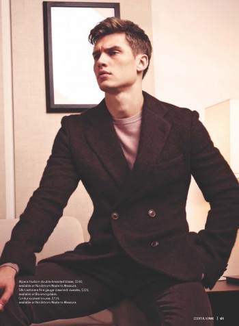 Vladimir Ivanov & Janice Fronimakis Model Joseph Abboud’s Collection for Essential Homme Vladimir Ivanov & Janice Fronimakis Model Joseph Abboud’s Collection for Essential Homme
