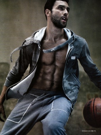 Noah Mills Sweats in Dolce & Gabbana’s Gym Collection for Men’s Health Italia Cover Story