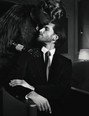 Karl Lagerfeld Shoots Jake Davies for a Cinematic Story for Russian Vogue