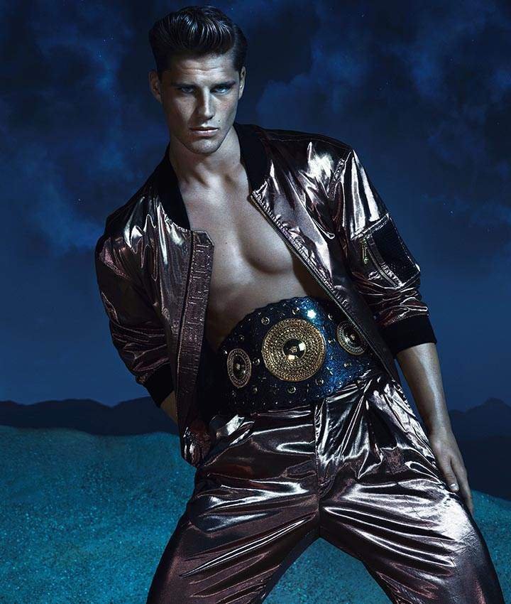 versace ss13 001 Veit Couturier, Edward Wilding & Kacey Carrig are Mythical Gladiators for Versaces Spring/Summer 2013 Campaign