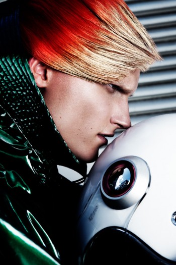 Jakub Nowocien Rocks Colored Hair for L’Officiel Hommes China Jakub Nowocien Rocks Colored Hair for L’Officiel Hommes China