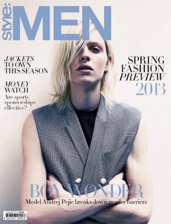 Andrej Pejic Covers Style:Men Singapore Andrej Pejic Covers Style:Men Singapore