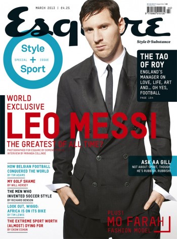 Domenico Dolce Shoots Leo Messi for the March 2013 Cover of British Esquire Domenico Dolce Shoots Leo Messi for the March 2013 Cover of British Esquire