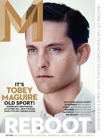 Tobey Maguire Graces the Cover of M Magazine Tobey Maguire Graces the Cover of M Magazine