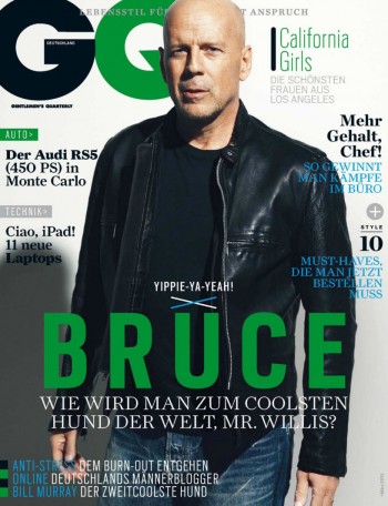 Norman Jean Roy Photographs Bruce Willis for GQ Germany’s March 2013 Issue