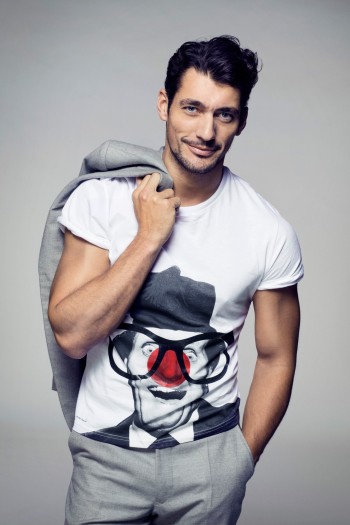 David Gandy Supports Red Nose Day 2013 David Gandy Supports Red Nose Day 2013