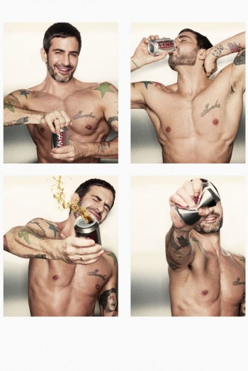 Marc Jacobs Goes Topless for Diet Coke