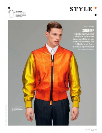 Lars Burmeister Models Spring Trends for GQ Germany