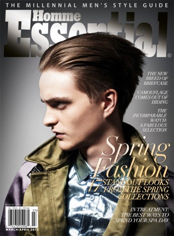 Robert Laby Covers Essential Homme’s March/April 2013 Issue