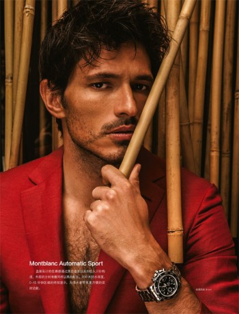 Andres Velencoso Segura Works Up a Sweat for L’Officiel Hommes China