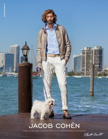 Elliott Erwitt Captures Maximiliano Patane for Jacob Cohën’s Spring/Summer 2013 Campaign Elliott Erwitt Captures Maximiliano Patane for Jacob Cohën’s Spring/Summer 2013 Campaign