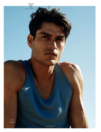 Tyson Ballou Hits the Road for Vogue Hommes International Tyson Ballou Hits the Road for Vogue Hommes International