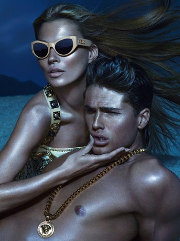 Edward Wilding Appears In Versace’s Spring Summer Eyewear and Jewelry Campaign