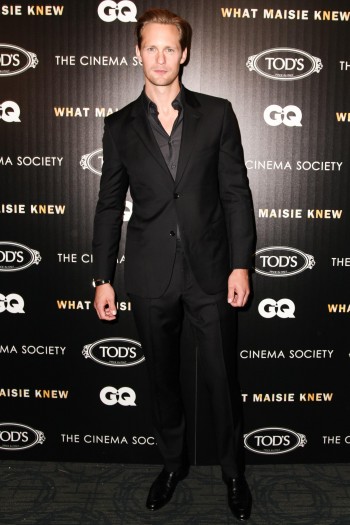 Calvin Klein Collection Outfits Alexander Skarsgård for ‘What Maisie Knew’ New York Screening