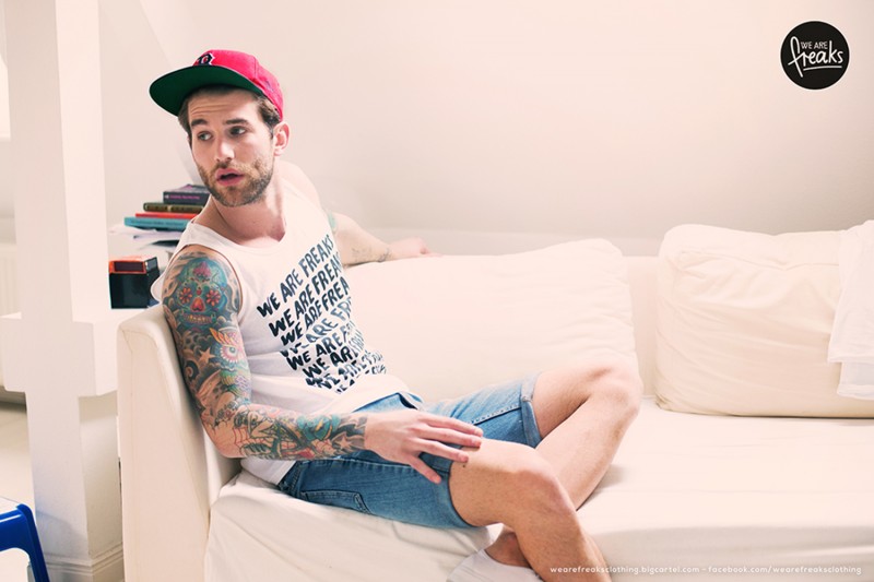 Tattooed hipster getting down dirty first photos