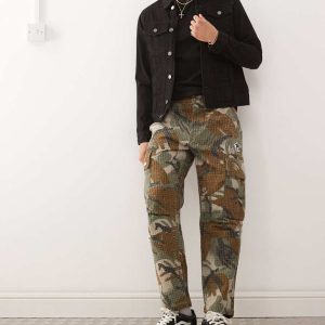 Aape by A Bathing Ape loose fit camo cargo pants-Green